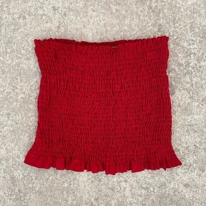 Gaze Red Tube Top (S)